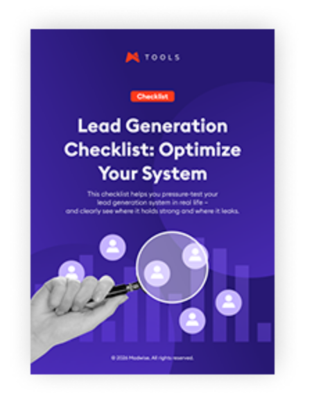 Lead Generation Checklist: Optimize Your System