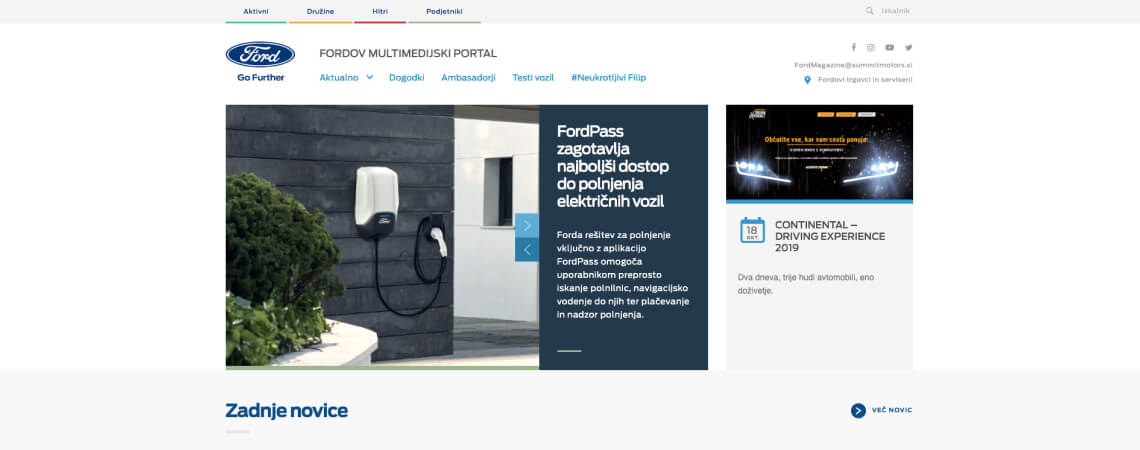 Ford Magazine website role