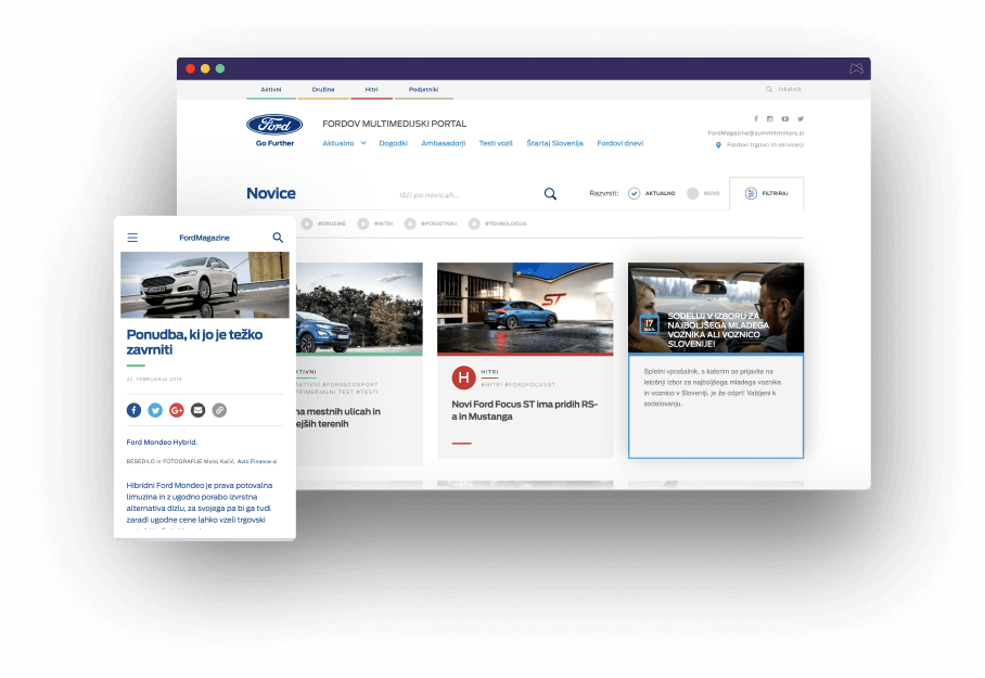 Ford Magazine: Online Magazine Development