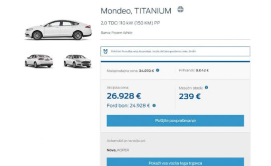 Ford Prva Izbira - Design