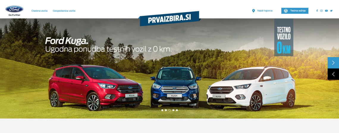Ford Prva Izbira: Online Platform for Vehicle Search