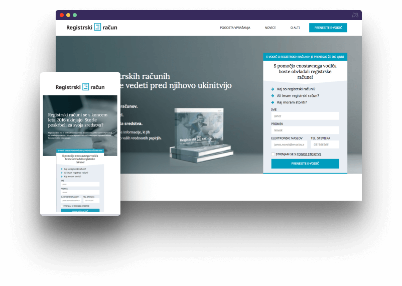Alta - Registrski račun