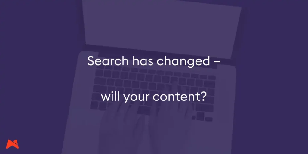 Message about adapting content for AI search models